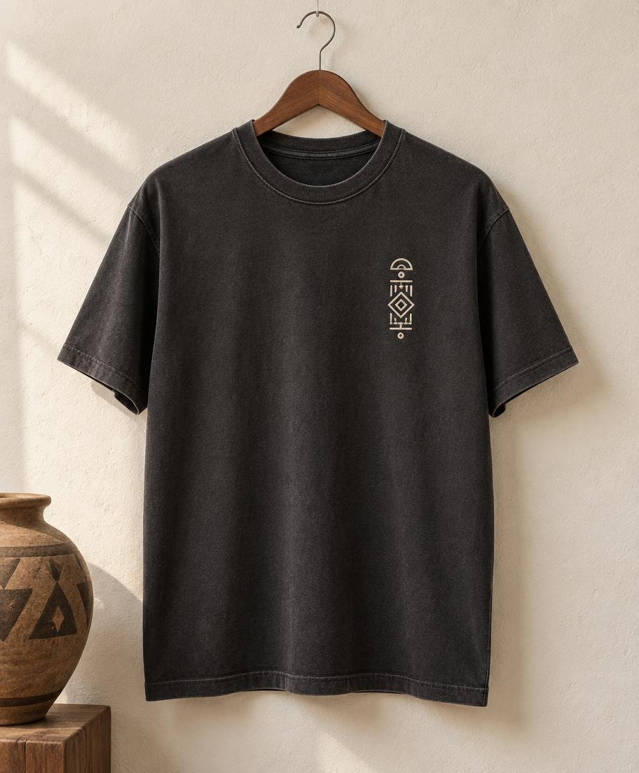 Ozikoro Heritage Tee in natural cotton